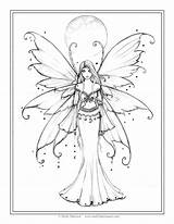 Coloring Pages Fairy Harrison Molly Bleeding Heart Adult Grayscale Fantasy Books Colouring Fairies Color Printable Blue Getcolorings December Line Book sketch template