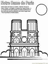 Coloring Notre Dame Pages France Paris Printable Kids Print Around Coloringpagebook Sheet Countries Coloringpages101 French Book Teenagers Colouring Město Color sketch template