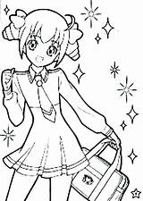 Coloring Girl Pages Anime School Cartoon Cute Characters Getcolorings Printable Leprechaun Print Color Getdrawings Colorings Cool sketch template