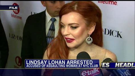 chatter busy lindsay lohan arrested for assault