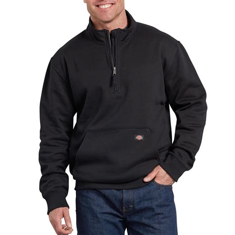 promotional mens pro  zip mobility work fleece pullover personalized   custom logo