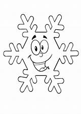Coloring Snowflake Pages Cute sketch template