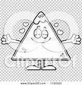 Chip Salsa Tortilla Mascot Loving Outlined Coloring Clipart Cartoon Vector Cory Thoman sketch template