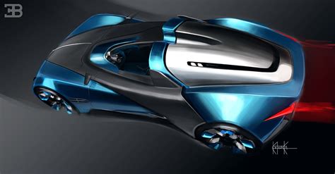futuristic bugatti roadster   life carscoops bugatti