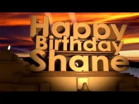 happy birthday shane youtube