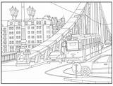 Urban Coloring Designlooter Adult 440px 41kb Budapest sketch template