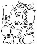 Ganesha Coloring Getdrawings Pages sketch template