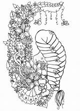 Doodle Vector Girl Illustration Zentangle Flowers Braid Zenart Stress Anti Coloring Woman Open Long Back sketch template