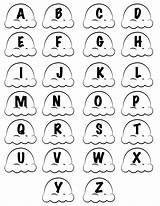 Ice Cream Letters Upper Matching Case Lowercase Uppercase Printables Cones Bust Crayons sketch template