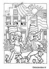 Kleurplaat Koningsdag Kleurplaten Volwassenen Kleuteridee Kleuters Omnilabo Knutselen Thema Kinderen Downloaden sketch template
