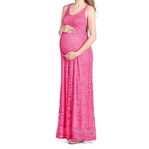Fashion Maternity Dress For Photo Shoot Maxi Maternity Gown Sleeveless