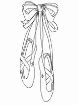 Shoes Ballet Cartoon Clipart Library Hanging Drawing Dance sketch template