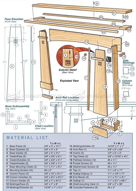 fireplace mantel plans woodarchivist