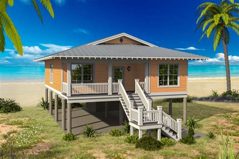 plan vr  bed beach bungalow  lots  options coastal house plans vacation house