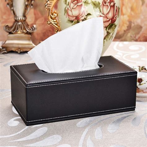 yfxohar leather tissue box holderrectangular napkin holdertissue paper case dispenserfacial