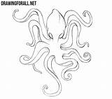 Kraken Drawingforall Tutorials Myths Ayvazyan Stepan Mythical sketch template