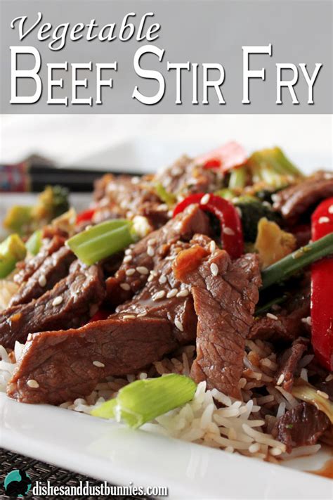 Vegetable Beef Stir Fry Dishes And Dust Bunnies