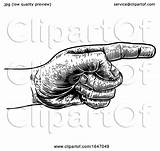 Woodcut Hand Engraving Pointing Direction Finger Atstockillustration sketch template
