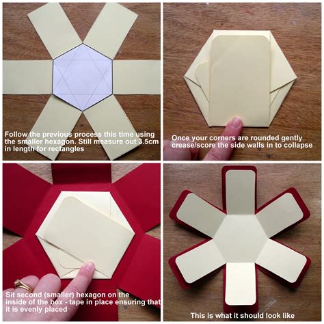 artfull crafts lisa   tutorial   hexagonal exploding box