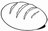 Bread Coloring Pages Colouring Loaf Kids Outline Loaves Eat Clipart Color Printable Template Drawing Clip Life Communion Tocolor Slice First sketch template