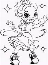 Coloring Lisa Frank Pages Girls Glamour Dance Colorkid Girl sketch template