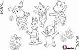 Backyardigans Coloring Printable Children Pages Bubakids sketch template