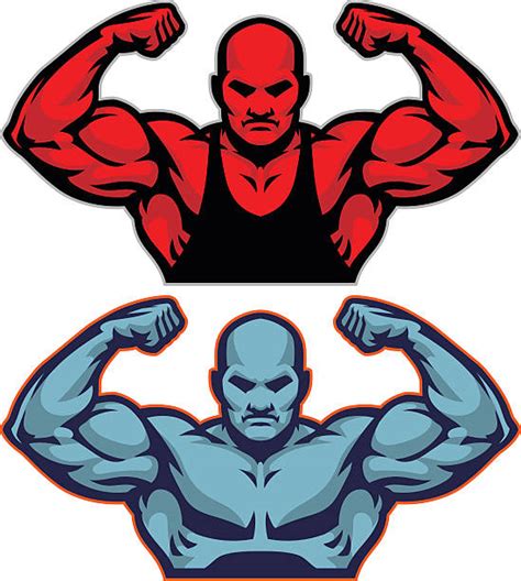 Body Building Illustrations Royalty Free Vector Graphics