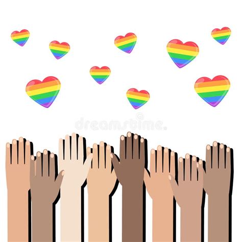 a group of people with rainbow flags and symbols celebrating gay