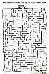 Maze Printable Mazes Coloring Pages Tricky Entertainment sketch template