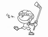 Hockey Coloringcrew Learn Children Play Coloring sketch template