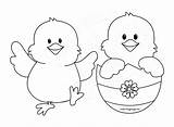 Easter Chicks Happy Cartoon Chick Coloring Drawing Getdrawings sketch template