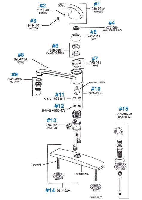 sink faucet parts diagram massabrheia