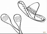 Sombrero Maracas Colorare Mexicano Disegni Ausmalbilder Getdrawings Sombreros Rasseln Rumba Cinco Supercoloring Normales Bambini Clipart Mexiko Malbilder Zeichnen sketch template