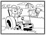 Coloring Farmer Machinery Farm Pages Agriculture Traktor Ausmalbilder Coloringpagesfortoddlers Fun sketch template