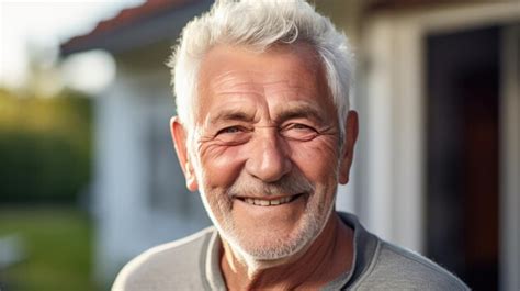 Premium Ai Image Portrait Of An Elderly Man