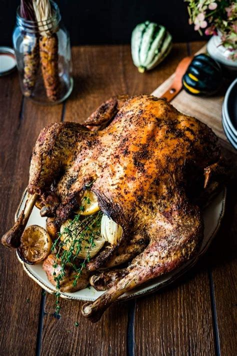 A Simple Oven Roasted Turkey Recipe Seasoned With Fresh Herbs Garlic