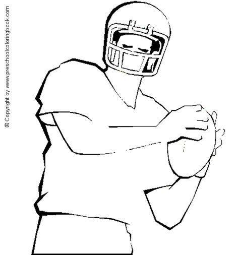 christmas gift football player  sports coloring pages
