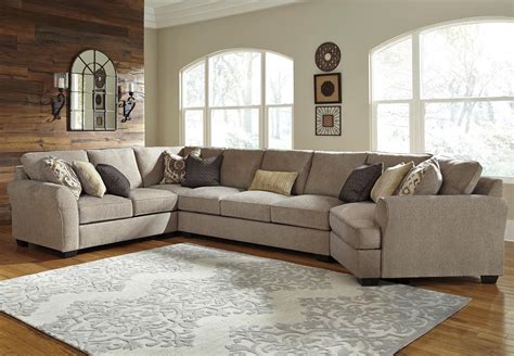 Benchcraft By Ashley Pantomine 4 Piece Sectional With Right Cuddler