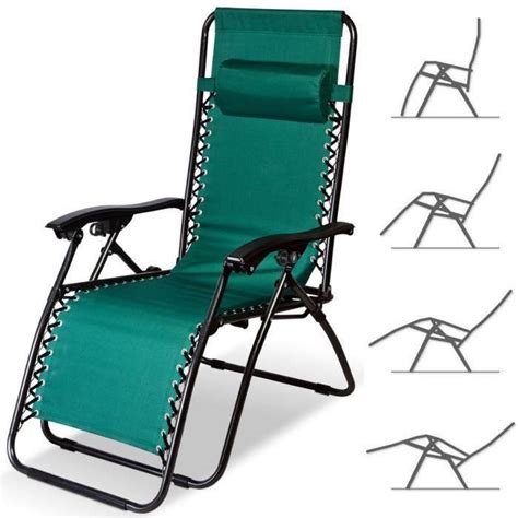 chaise longue de jardin pliable chaise pliable de camping transat terrasse achatvente