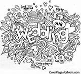 Coloring Pages Wedding Kids Sheets Printable Doodles Book Choose Board sketch template