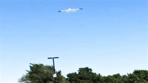drone flies  miles  deliver machine part  texas