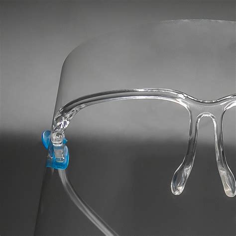 Full Coverage Safety Eyewear Face Shields With Glasses