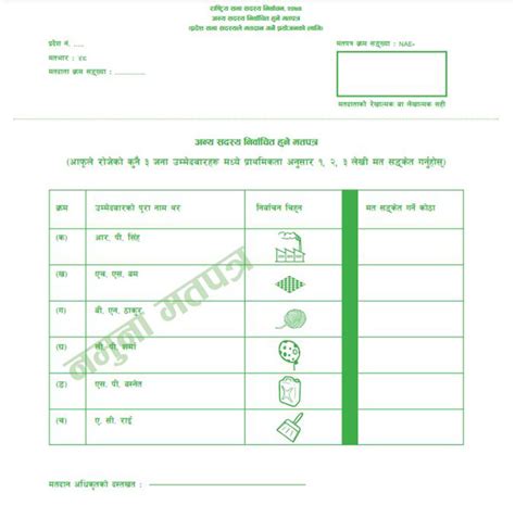 sample ballot papers  na election  myrepublica   york