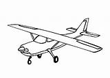 Coloring Cartoon Plane Small sketch template
