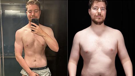 youtuber mrbeast shares  weight loss transformation foppacasa