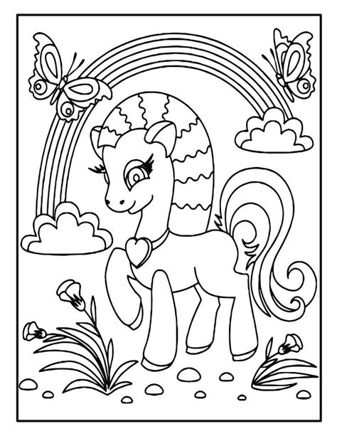 unicorn coloring book pages  kids  unicorn coloring pages  kids