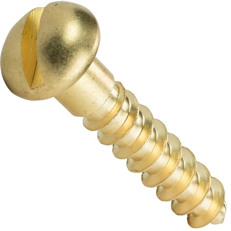 Brass Slotted Round Wood Screws Are Made Of Grade 360 Brass Are