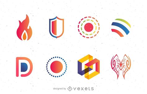 logo ideas set vector