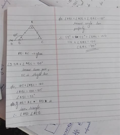 In The Given Figure If Ab Ac Then What Is The Value Of X