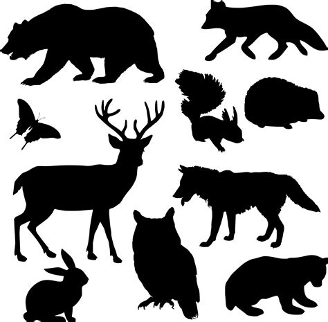 silhouette animal clipart   cliparts  images